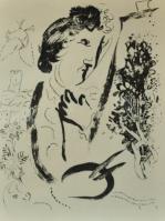 In Front of the Picture by Marc Chagall